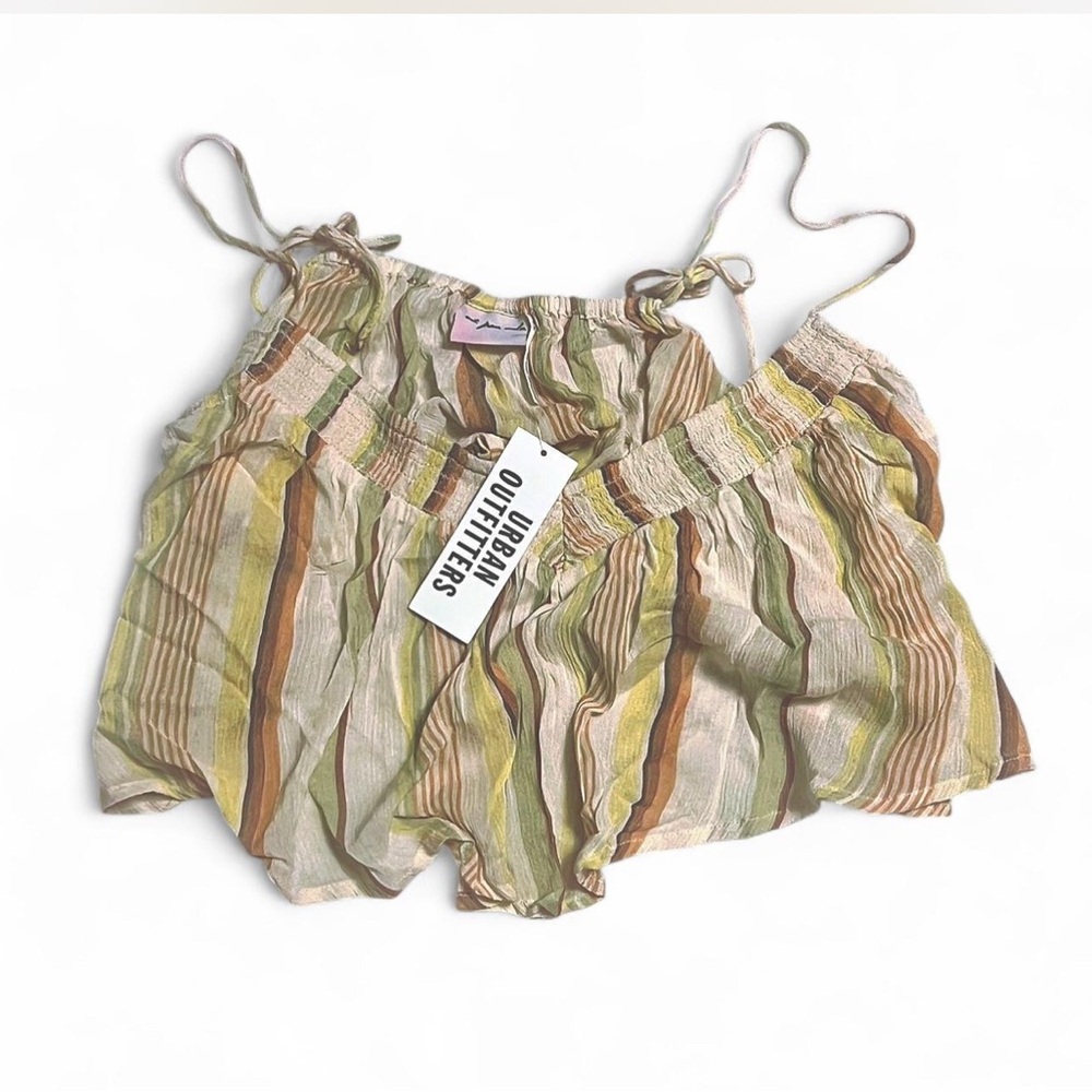 Urban Outfitters Multicolor Striped Crop Top